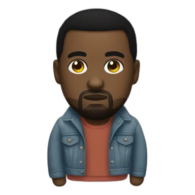 Kanye West plushy sticker