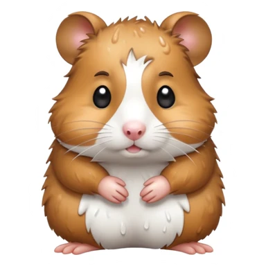 wet hamster  sticker