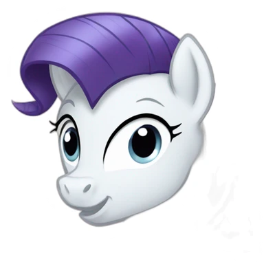 Rarity from mlp emoji love  sticker