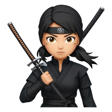 ninja woman chaos coordinator sticker