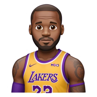 LeBron James Lakers sticker