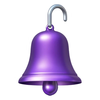 purple bell sticker