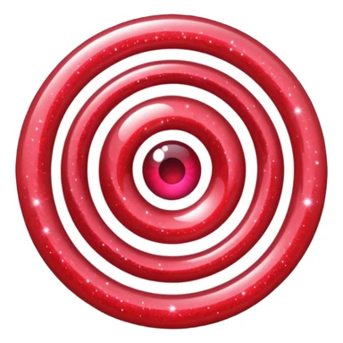 red glitter portal sticker