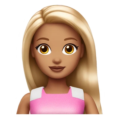 pretty barbie  doll sticker