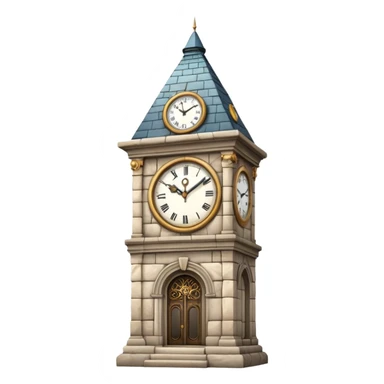 make an emoji which are a clock tower sticker