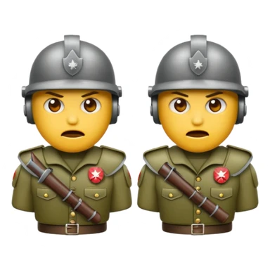 Emojis war soldiers killers sticker