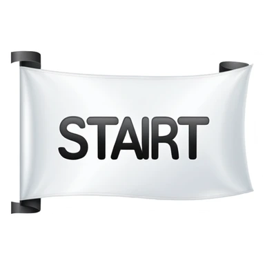 banner at race with start written on it sticker