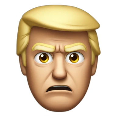 donald trump angry sticker