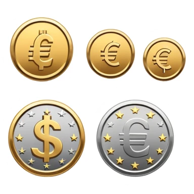 currency exchange with dollar, euro, pound, and yen symbols sticker