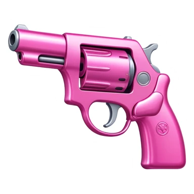 Pink gun sticker
