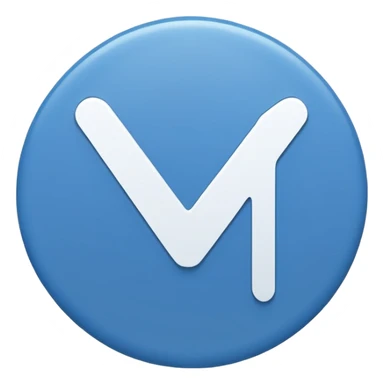 A white tick symbol on blue circle similar to verified badge sticker