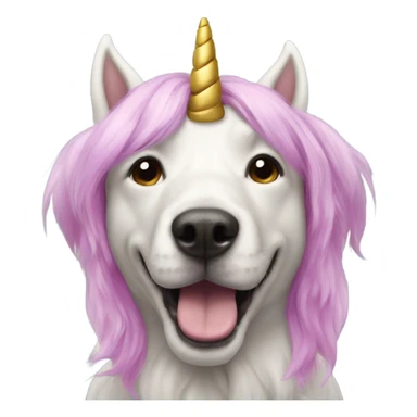 Dog unicorn  sticker