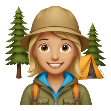 People who are going camping should wear a camping outfit sticker