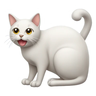 Cat with diarrhea sticker