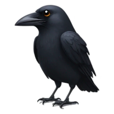 Crow with a tear sticker