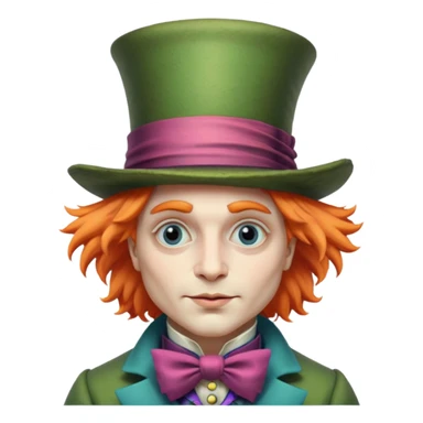 the hatman from alice in wonderland movie sticker