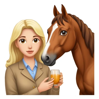 :horse breeding woman sticker