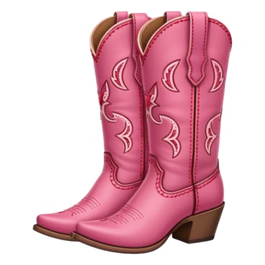 cowgirl boots cute a tiny bit of red and pink on it NO TEAL a little girlie sticker