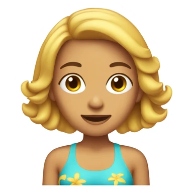 Woman in bathing suit  sticker