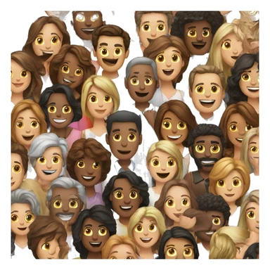 a group of people sticker