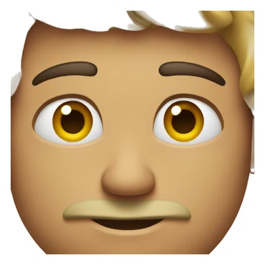 Nonchalant face sticker