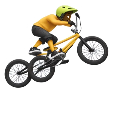 BMX bike and rider doing a trick sticker