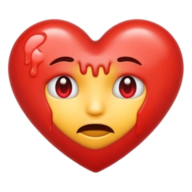 Nervous love emoji sticker