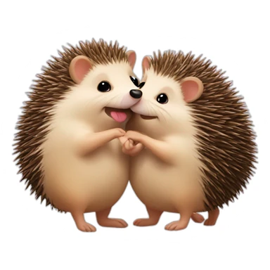 hedgehog kisses sticker