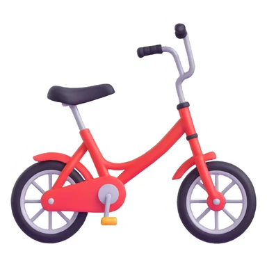 children's bicycle, 2 big wheels and 2 small wheels sticker