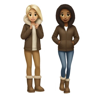 Girl wearing Ugg’s  sticker