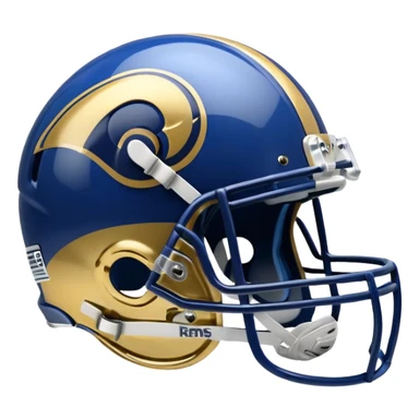 LA Rams helmet and logo sticker