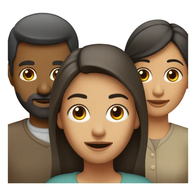 Padre, madre, hija sticker