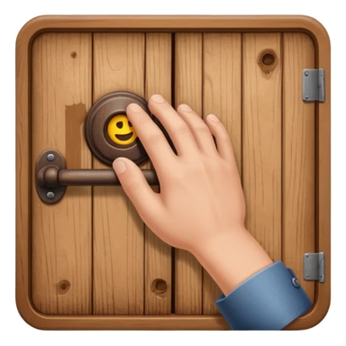 hand knock the door sticker