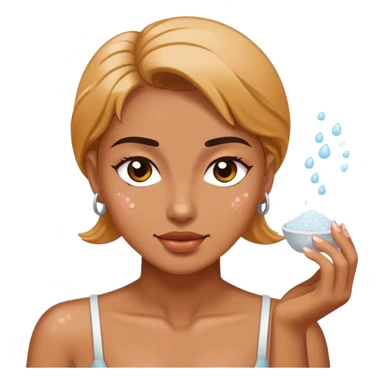 female salt bae sprinkling salt sticker