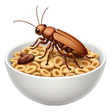 Roaches in cereal sticker