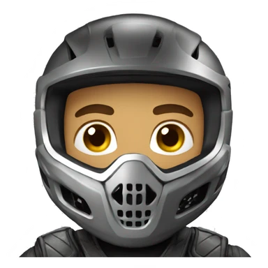 Guy in motorcross helmet showing 👌 sticker