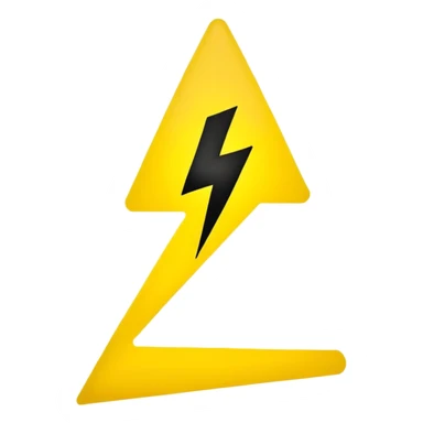 high voltage electricity lightning bolt warning sign sticker