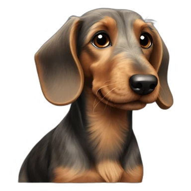 Wire-haired Dachshund sticker