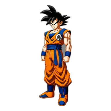son goku super Saiyan rouge sticker