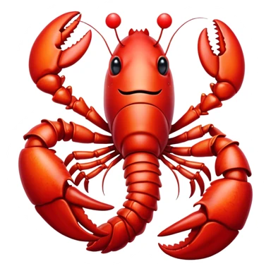 A clown lobster  sticker