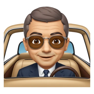 rowan atkinson in a car sticker