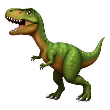 Dinosaur running from trex sticker