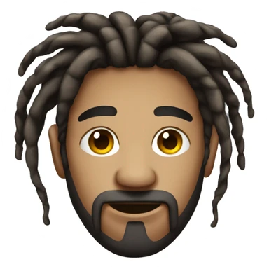 Nonchalant dreadhead  sticker