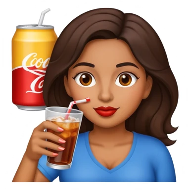 Chica bebiendo Rea sticker