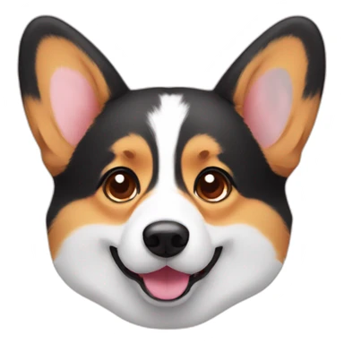 Cute Corgi head sticker