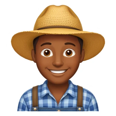 black farmer  sticker