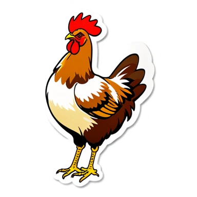 Mother hen sticker