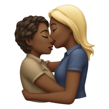 Lesbian kissing sticker