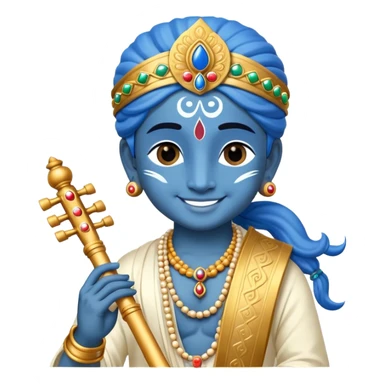 Lord krishna emoji  sticker