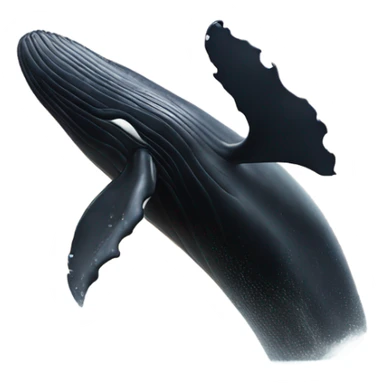 First place black whale sticker